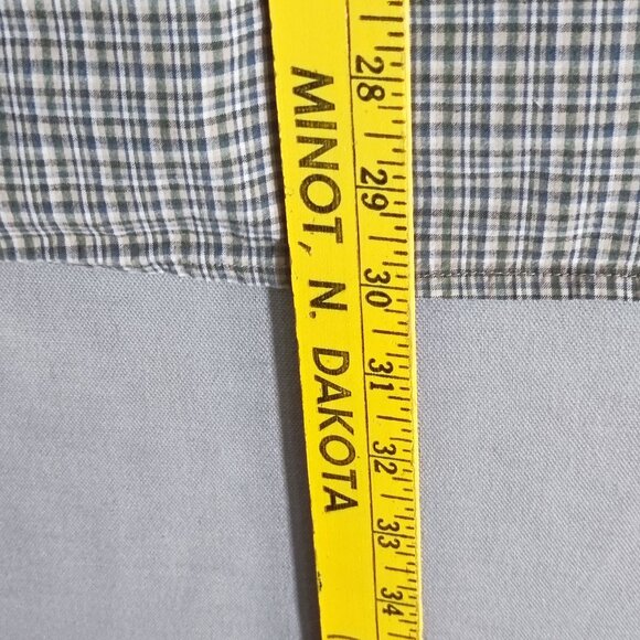 Levi Strauss button down shirt men's size XL blue grey white plaid - Picture 13 of 13